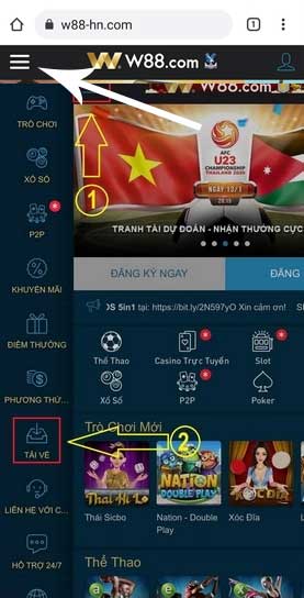 Cách tải ứng dụng W88 Mobile